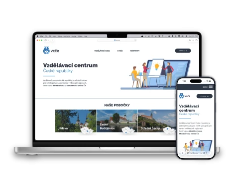 Screenshot projektu Vzdělávací centrum České republiky